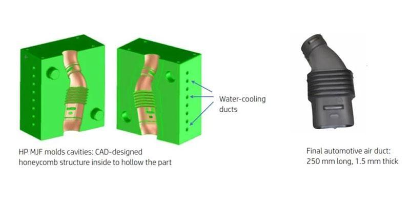Schets 3D geprinte blaasmatrijs - Landré