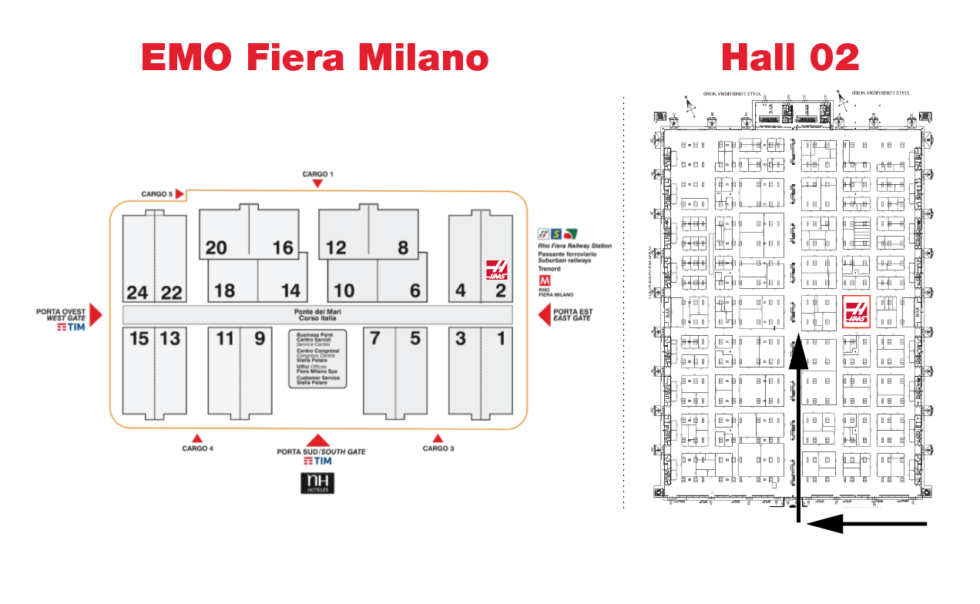 Stand locatie Haas op EMO Milaan 2021 - Landré